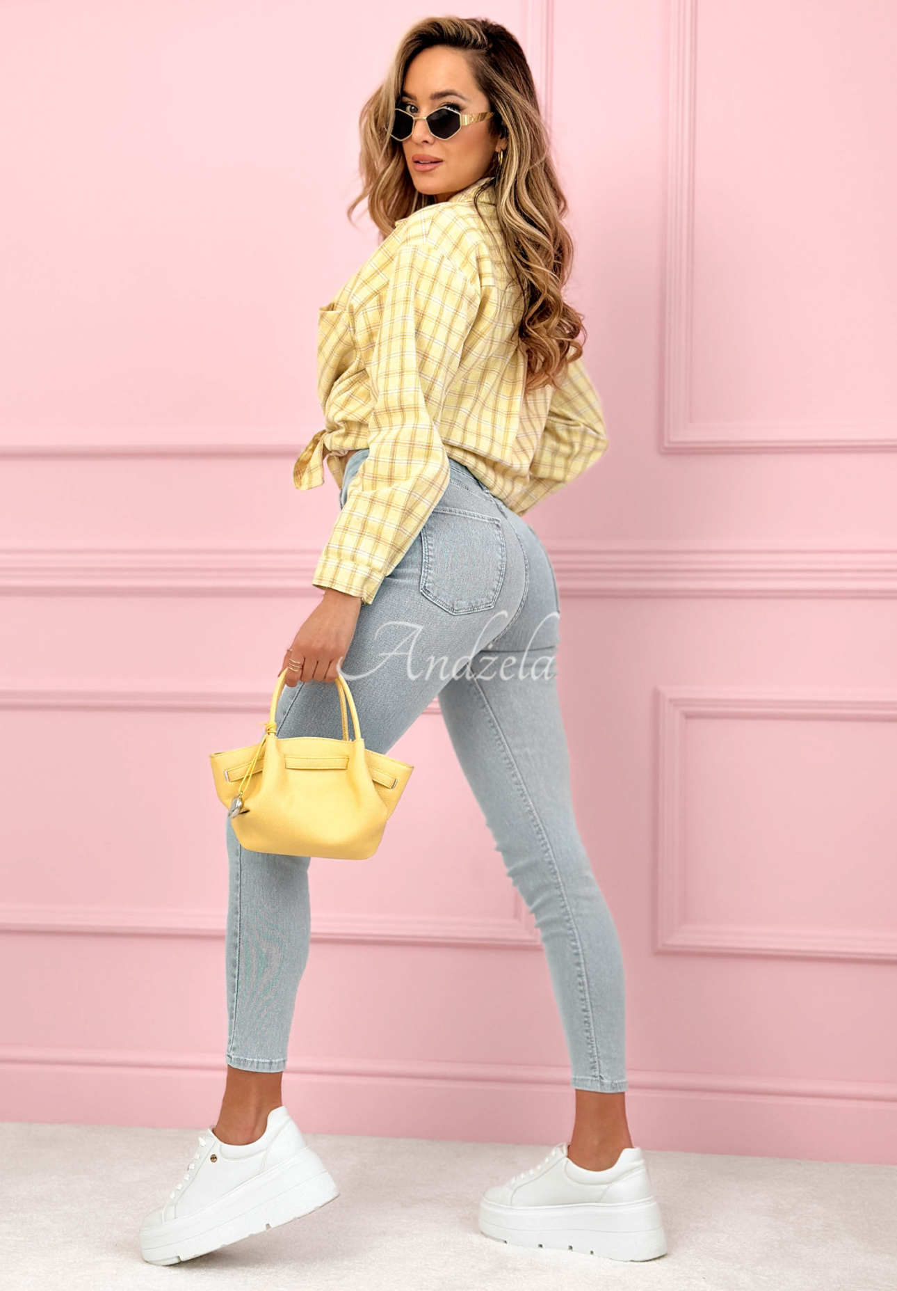 Džíny skinny Lorena světle modré