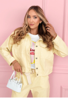 Sztruksowa Bunda Fooling Yourself růžová