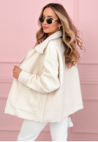 Krátká Bunda sherpa kożuszek Azalea fuchsiová