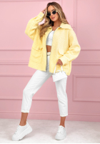 Krátká Bunda sherpa kożuszek Azalea fuchsiová