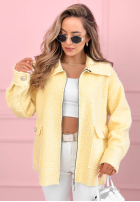 Krátká Bunda sherpa kożuszek Azalea fuchsiová