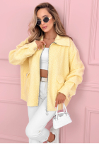 Krátká Bunda sherpa kożuszek Azalea fuchsiová