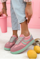 Tenisky Flexi Feet błękitno-růžové