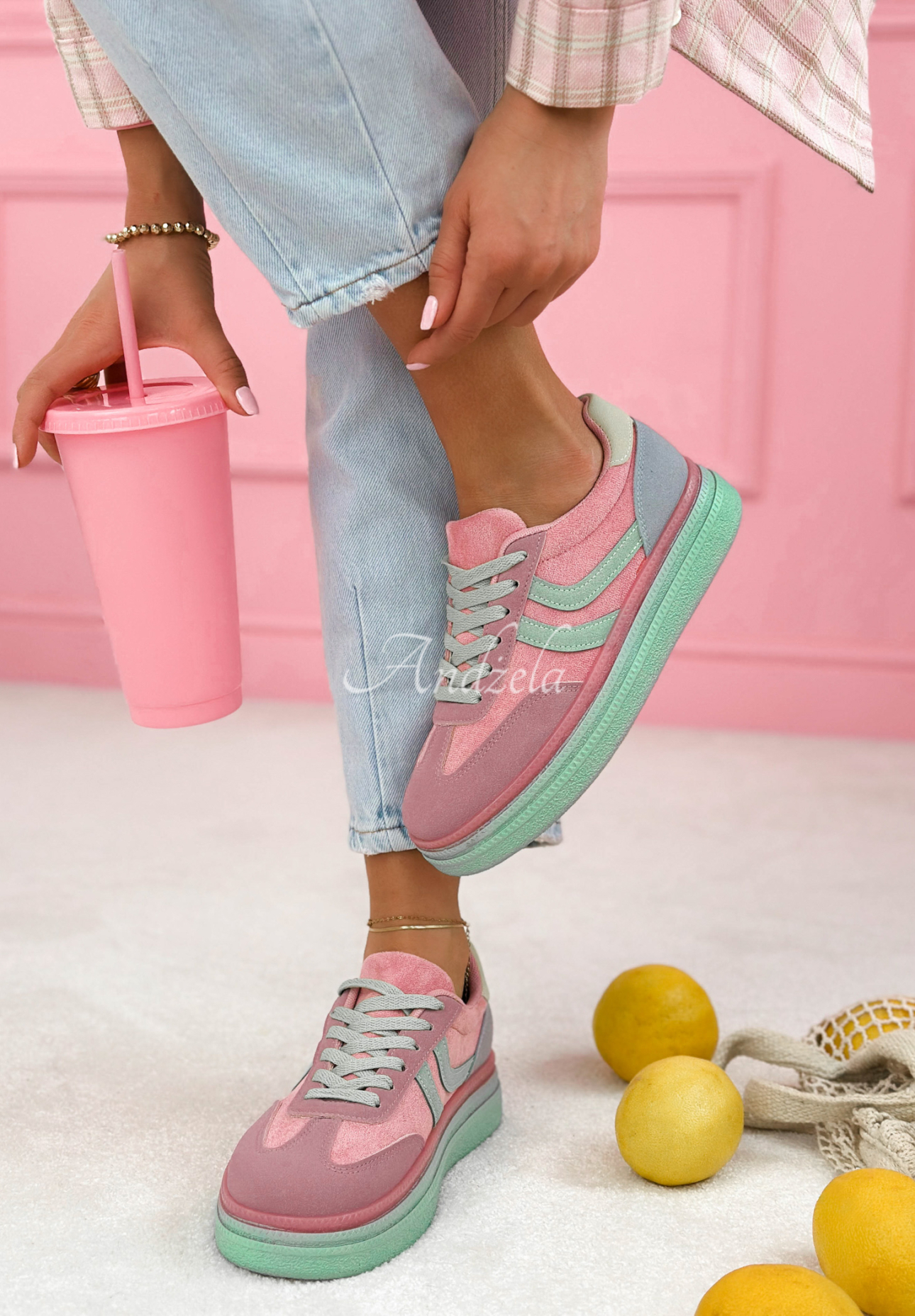 Tenisky Flexi Feet pudrová růžová