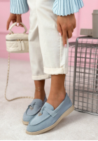 semišové mokasyny Margot blankytné