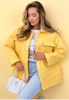 Prošívaná Bunda z kołnierzem i kieszeniami Sunflower blankytná