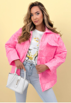 Prošívaná Bunda z kołnierzem i kieszeniami Sunflower blankytná