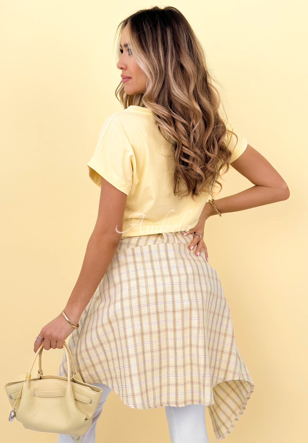 Bavlněné tričko Solenne žlutá