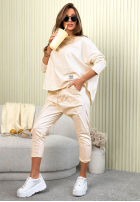 materiálové Kalhoty Phenomenal Woman růžové