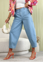 džínové  Kalhoty balloon Makes A Difference světle modré