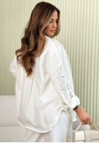 Košile z koronką Eleanor ecru