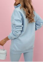 Souprava Mikina, Legíny, top 3in1 Look At Me modrý