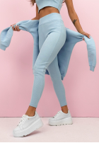 Souprava Mikina, Legíny, top 3in1 Look At Me modrý