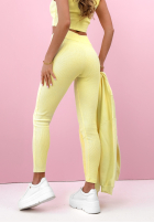 Souprava Mikina, Legíny, top 3in1 Look At Me žlutá