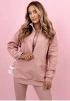 Souprava Mikina, Legíny, top 3in1 Look At Me pudrová růžová