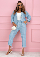 Sztruksowy Souprava Sako i Kalhoty Goodbye Lovely růžový