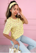 Tričko w różyczki La Rosa růžový