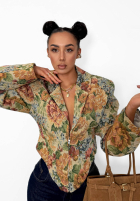 Żakardowa gorsetowa Sako La Milla Amanda béžová