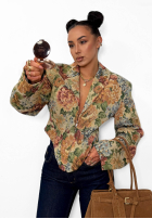 Żakardowa gorsetowa Sako La Milla Amanda béžová