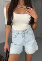 džínové  Kraťasy Valerias světle modré