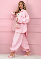 džínový  Souprava Košile i Kalhoty balloon Emmeline světle modrý