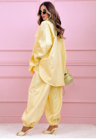 džínový  Souprava Košile i Kalhoty balloon Emmeline světle modrý