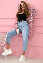 Kalhoty džínové  straight Don’t Move Now světle modré