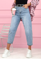 Kalhoty džínové  straight Don’t Move Now světle modré