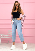 Kalhoty džínové  straight Don’t Move Now světle modré