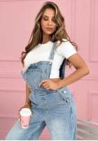 Dlouhé džínové  ogrodniczki As Always modré