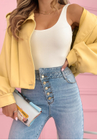 Kalhoty džínové  skinny z kryształkami Amy modré