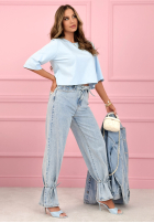 Krótki Tričko Springtime Babe blankytný