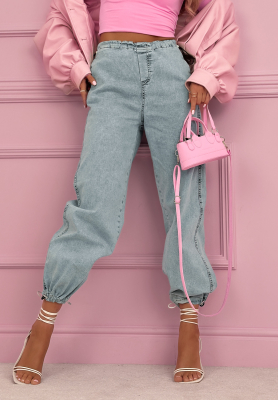 Dž&iacute;nov&eacute; joggery Beatricia světle modr&eacute;