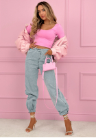 Kalhoty džínové  joggery Beatricia světle modré