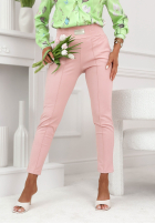 materiálové Kalhoty Pretty On Point červené