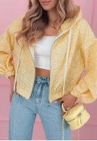 Żakardowa Bunda bomberka Madelyn žlutá