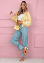 Żakardowa Bunda bomberka Madelyn žlutá