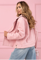 Zamszowa dwurzędowa Bunda Sylvie žlutá