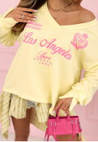 Asymetryczna Mikina LA Athletic žlutá