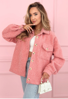 Krátká Bunda sherpa kożuszek Anyana blankytná