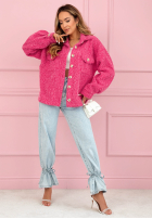 Krátká Bunda sherpa kożuszek Anyana blankytná