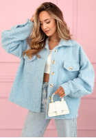 Krátká Bunda sherpa kożuszek Anyana blankytná