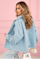 Krátká Bunda sherpa kożuszek Anyana blankytná