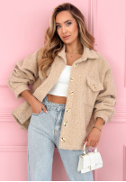 Krátká Bunda sherpa kożuszek Anyana blankytná