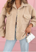 Krátká Bunda sherpa kożuszek Anyana blankytná