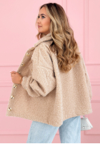 Krátká Bunda sherpa kożuszek Anyana blankytná