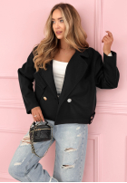 Zamszowa dwurzędowa Bunda Sylvie žlutá