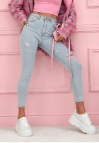 Světle modré skinny džíny Irene světle modré