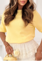 Lehký Svetr na krótki rękaw Better With You béžový