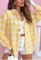 Košile w kratę Colors & Squares žlutá